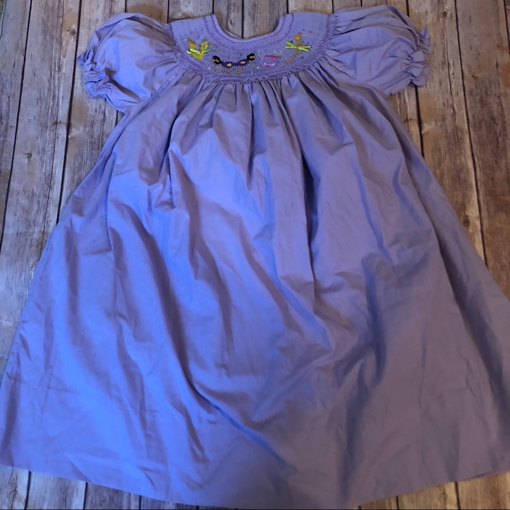 Rosalina mardi gras smocked dress